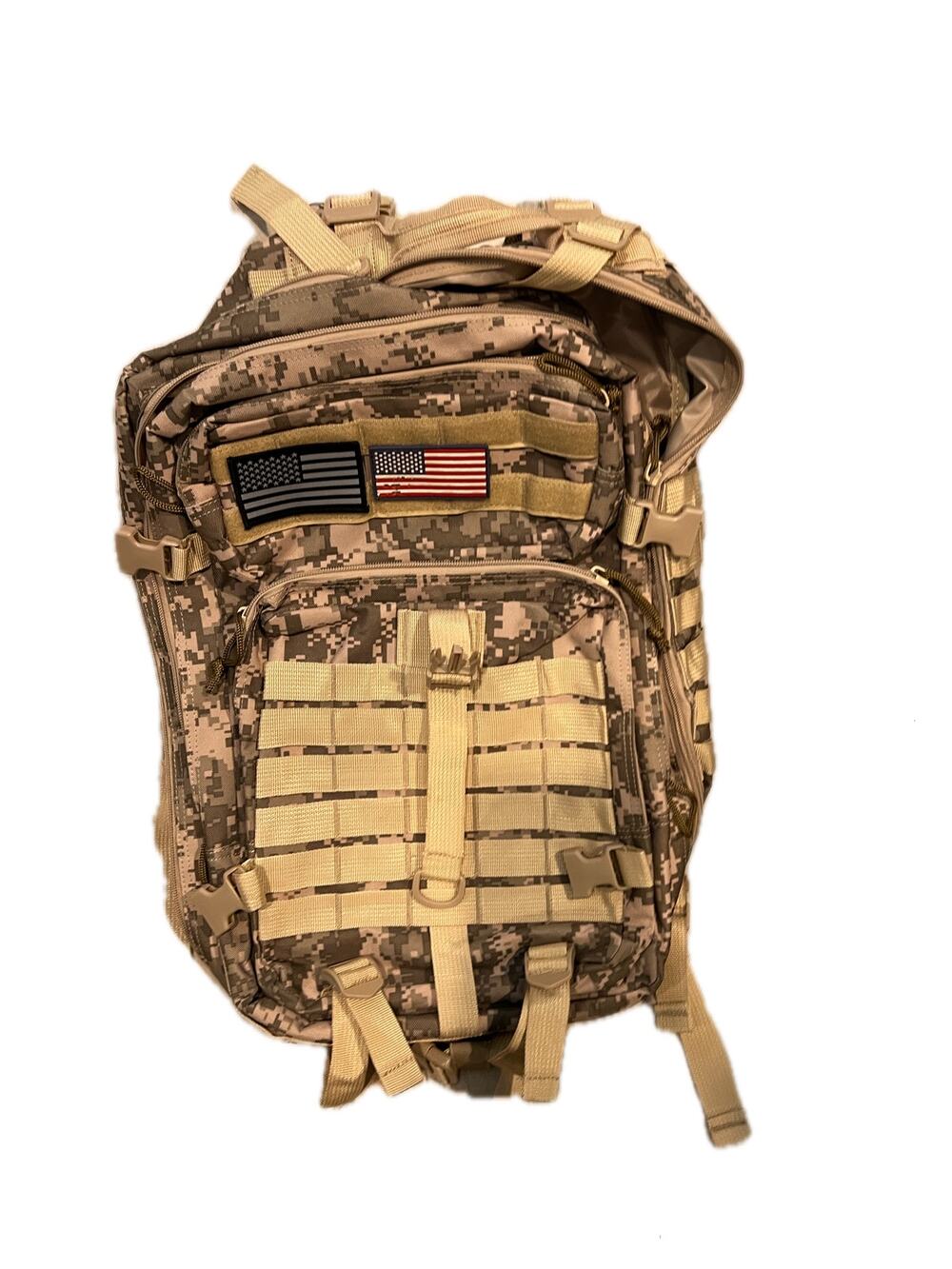 Wending Forward 45L Military Tactical Backpack Desert Camo